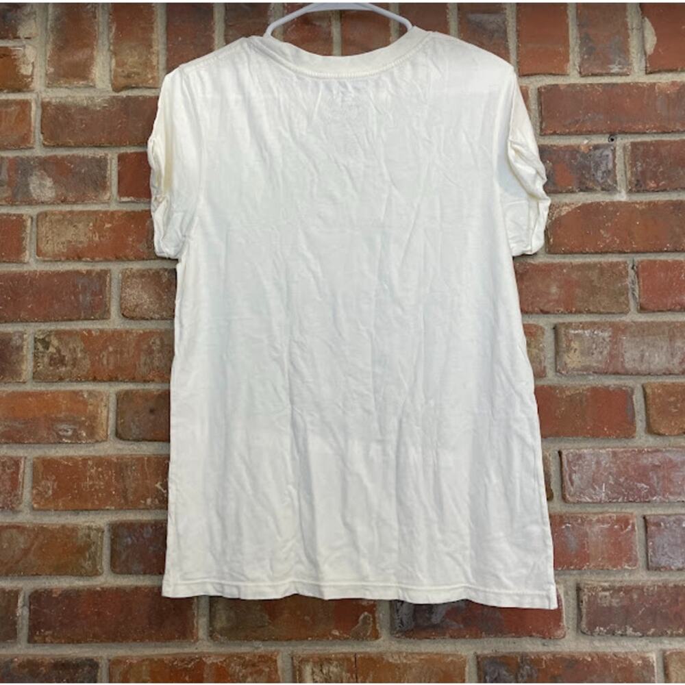 Project Karma Stay Wild Flower‎ Child White Short Sleeves Graphic T-Shirt M NWOT - Picture 2 of 7